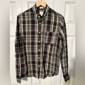 J. Crew Men’s Slim Fit size Small Madras Button-Down